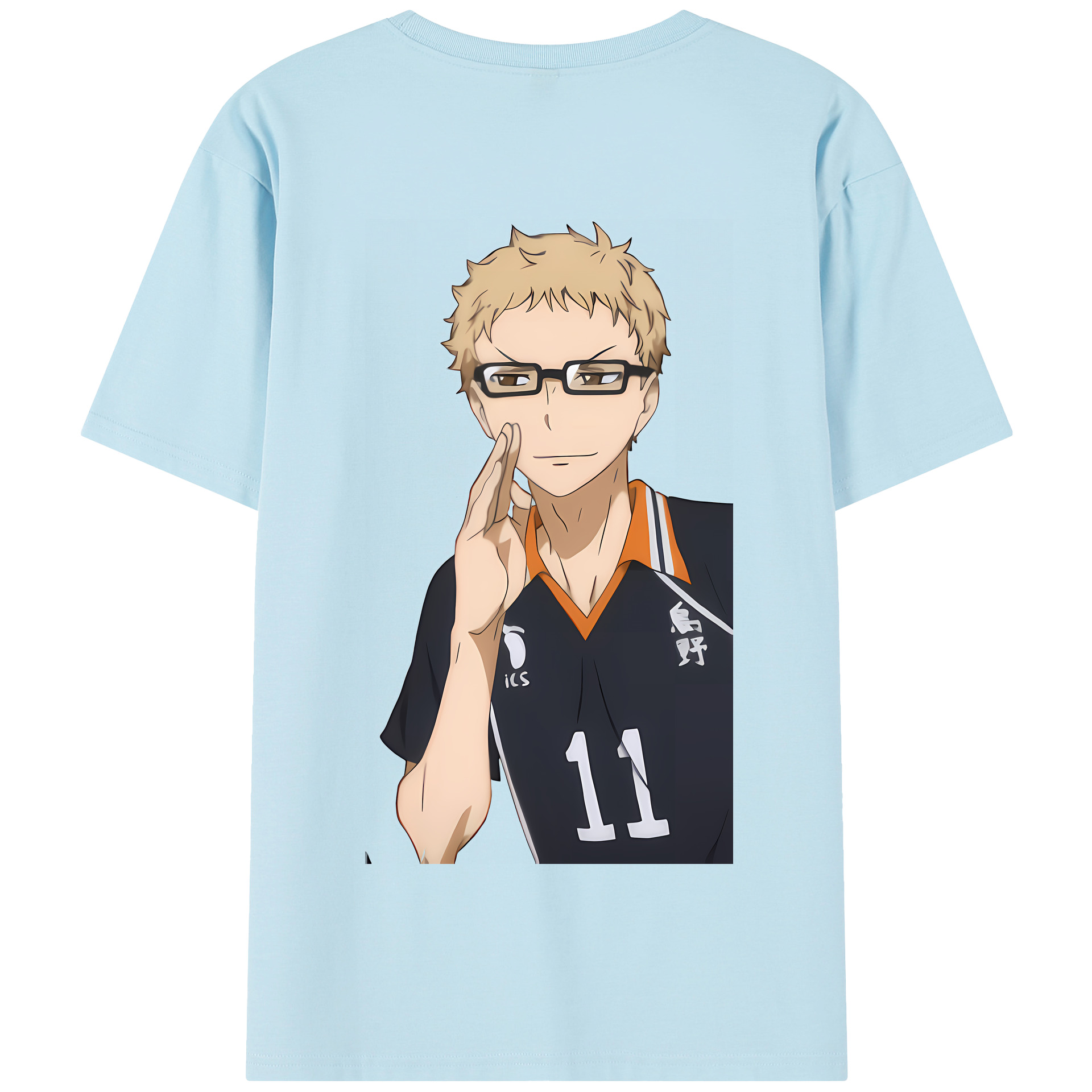 （画像用） ハイキュー!! Haikyu!! 綿100％半袖Tシャツ（背面プリント）